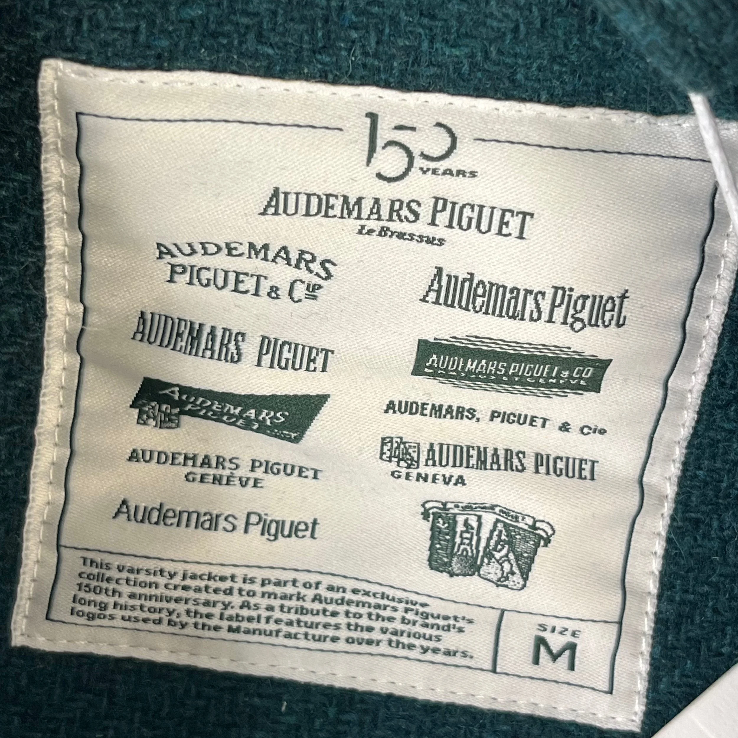 【箱・説明書付き】Audemars Piguet 1983年 イヤープレート Audemars Piguet 150th Anniversary Varsity Jacket – Wool & Leather